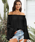 Off-Shoulder Frill Trim Blouse - Body By J'ne