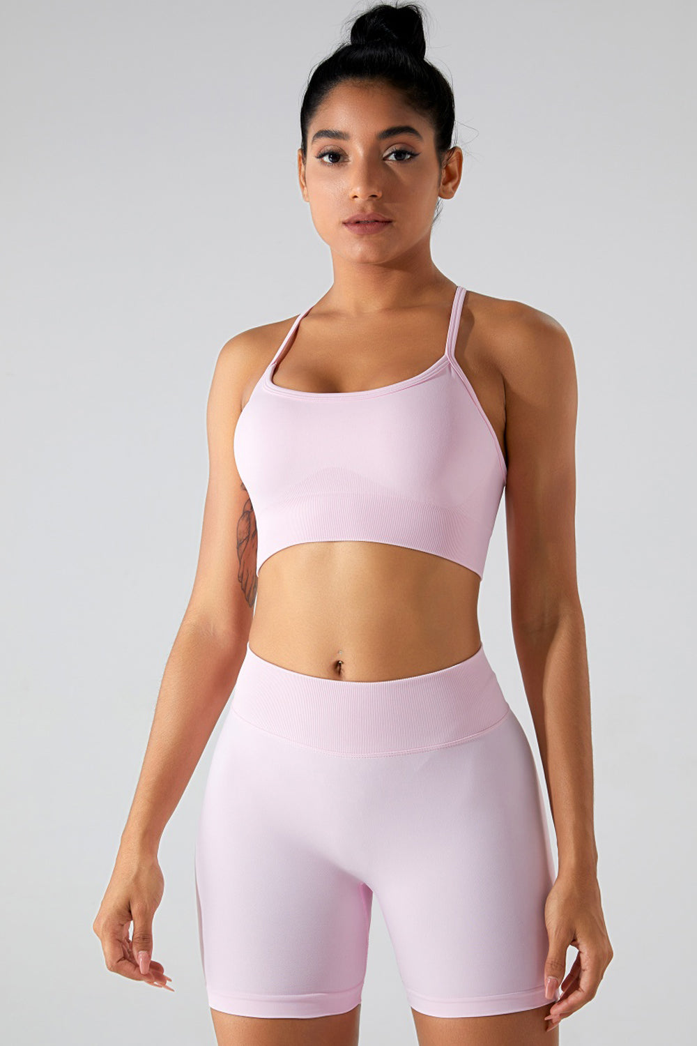 Crisscross Spaghetti Strap Active Cami - Body By J'ne