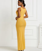 Scoop Neck Wide Strap Maxi Dress - Body By J'ne