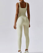 Wide Strap Sleeveless Active Jumpsuit - Body By J'ne