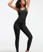 Crisscross Wide Strap Active Jumpsuit - Body By J'ne