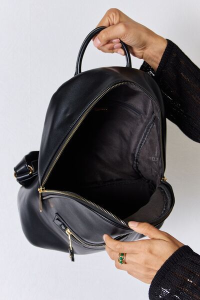 David Jones PU Leather Backpack - Body By J'ne