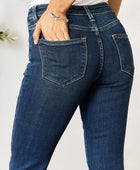 Full Size Raw Hem Straight Jeans - Body By J'ne