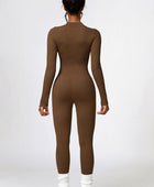 Half Zip Long Sleeve Active Jumpsuit - Body By J'ne