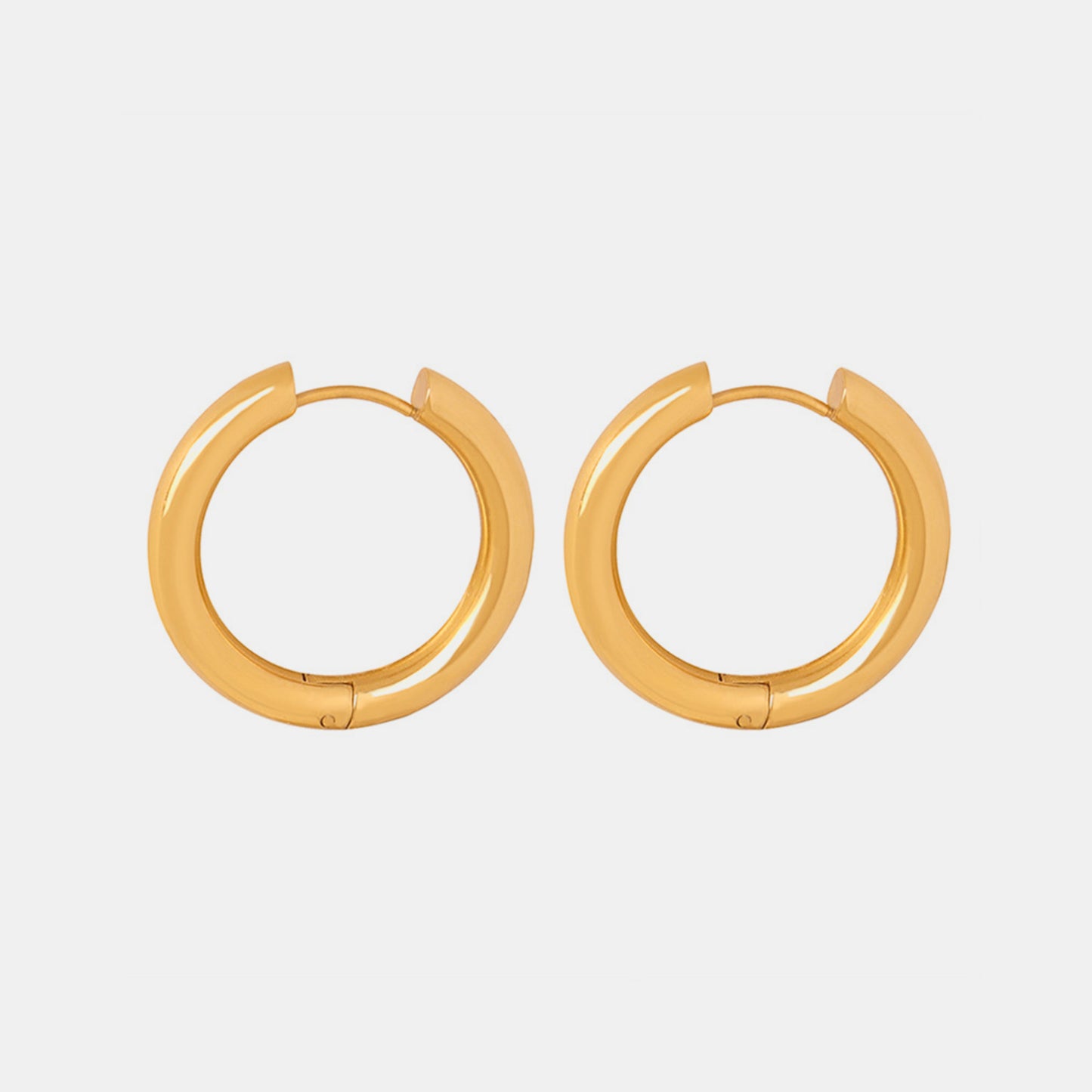 18K Gold-Plated Huggie Earrings - Body By J'ne