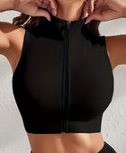 Zip Up Mock Neck Active Tank - Body By J'ne