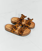 Fiercely Feminine Leopard Bow Slide Sandals - Body By J'ne