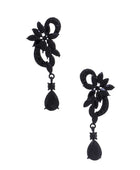 Flower Rhinestone Dangle Earring - Body By J'ne