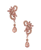 Flower Rhinestone Dangle Earring - Body By J'ne