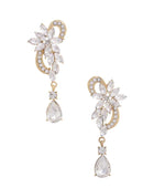 Flower Rhinestone Dangle Earring - Body By J'ne