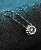 Flower-Shaped Moissanite Pendant Necklace - Body By J'ne