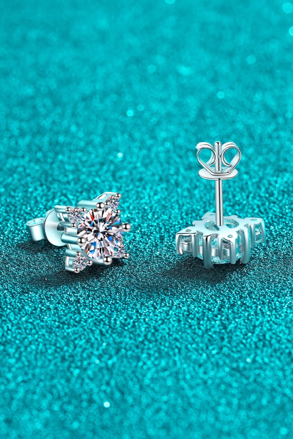 Four Leaf Clover 2 Carat Moissanite Stud Earrings - Body By J'ne