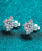 Four Leaf Clover 2 Carat Moissanite Stud Earrings - Body By J'ne