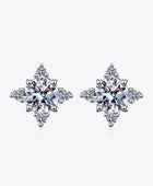 Four Leaf Clover 2 Carat Moissanite Stud Earrings - Body By J'ne