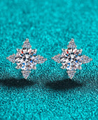 Four Leaf Clover 2 Carat Moissanite Stud Earrings - Body By J'ne