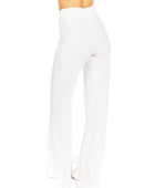 Front-line Flared Leg Design Solid Pants - Body By J'ne