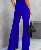 Front Slit Flare Leg Pants - Body By J'ne