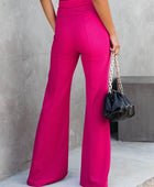 Front Slit Flare Leg Pants - Body By J'ne