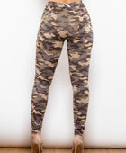 Full Size Camouflage Buttoned Leggings - Body By J'ne