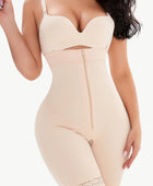Full Size Lace Detail Zip-Up Under-Bust Shaping Bodysuit - Body By J'ne