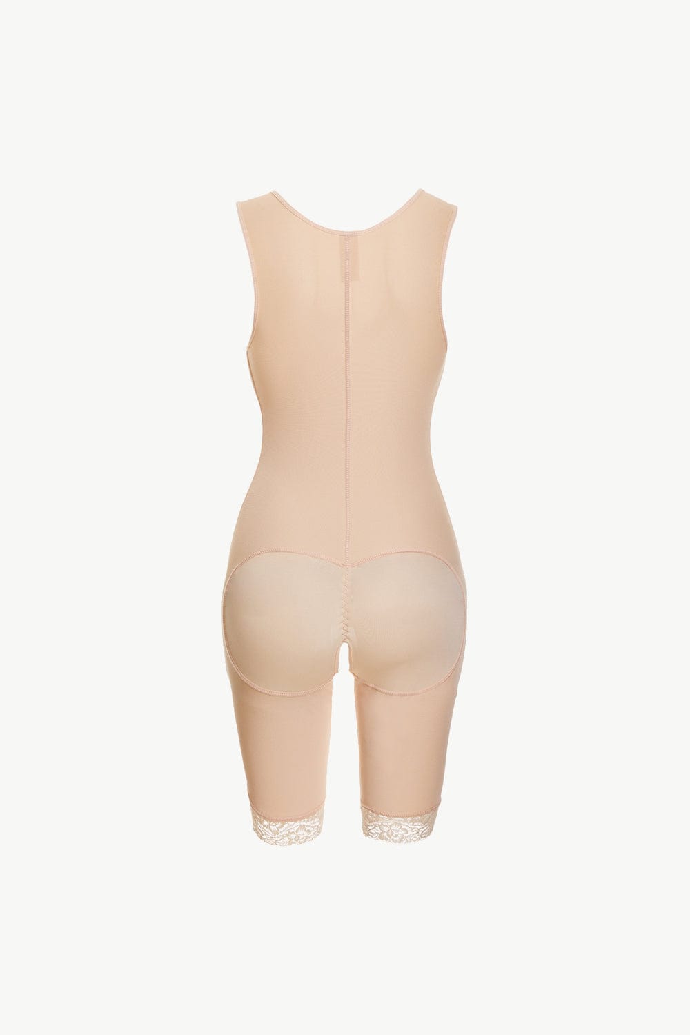 Full Size Lace Trim Shapewear with Zipper - Body By J'ne