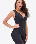 Full Size Lace Trim Shapewear with Zipper - Body By J'ne