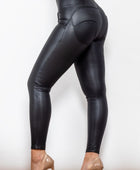 Full Size PU Leather Zip Detail Leggings - Body By J'ne