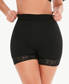 Full Size Pull-On Lace Trim Shaping Shorts - Body By J'ne