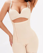 Full Size Side Zipper Under-Bust Shaping Bodysuit - Body By J'ne