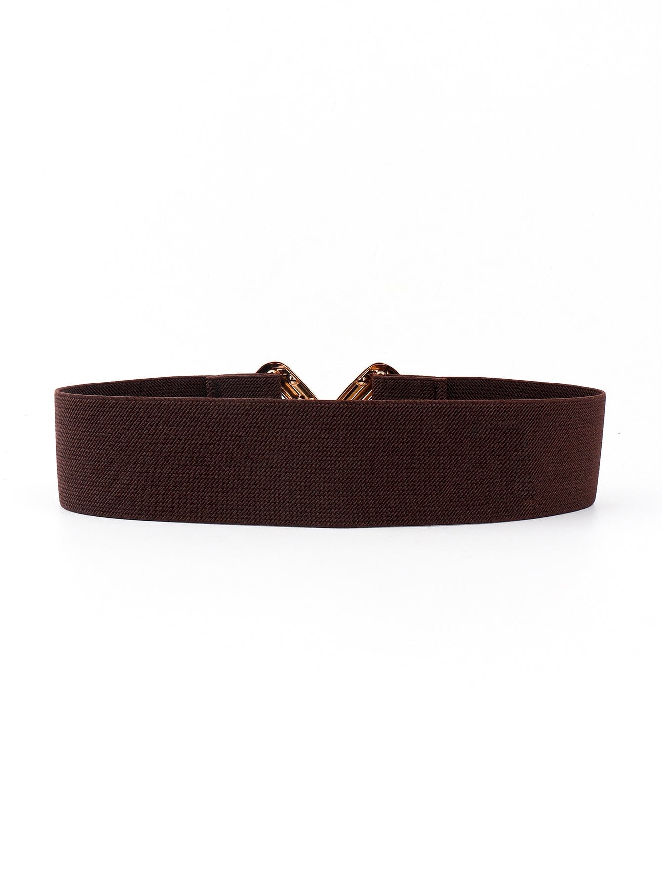 Geometric Buckle Elastic Wide Belt - Body By J'ne