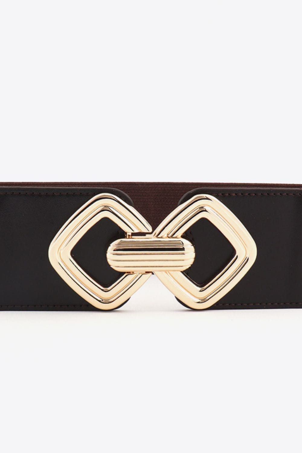 Geometric Buckle Elastic Wide Belt - Body By J'ne