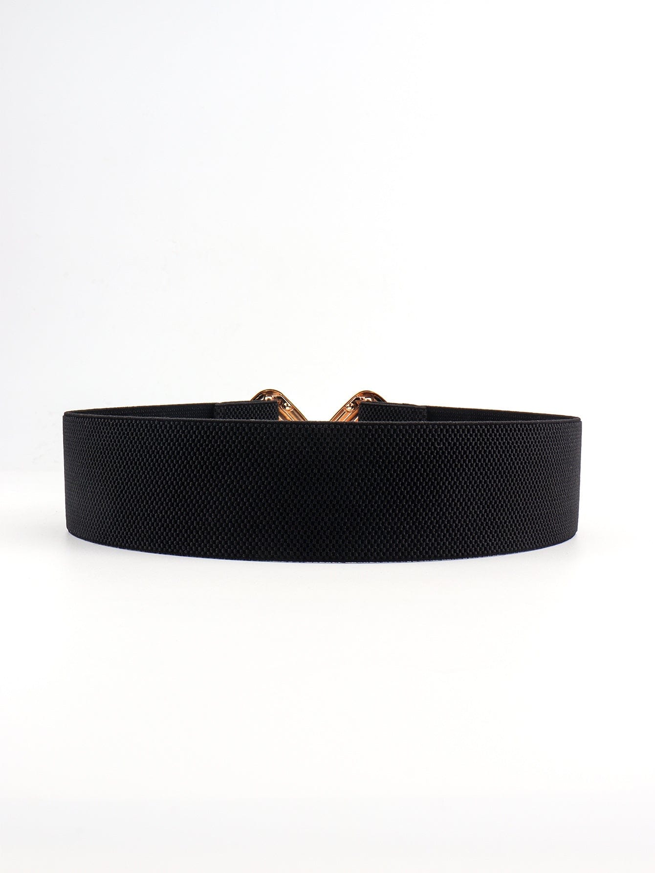 Geometric Buckle Elastic Wide Belt - Body By J'ne