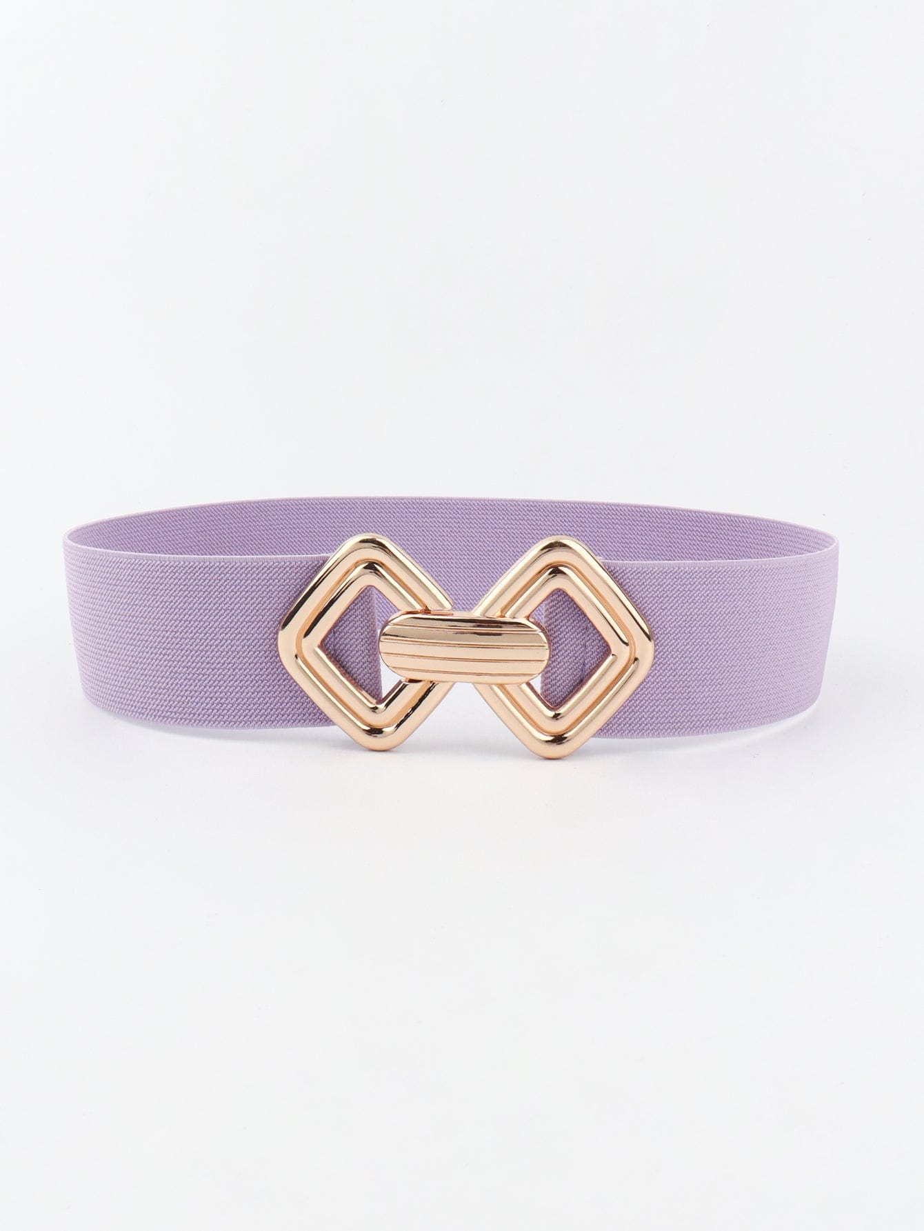 Geometric Buckle Elastic Wide Belt - Body By J'ne