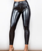 Glossy PU Leather Long Pants - Body By J'ne