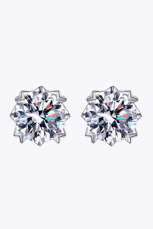 Good Day In My Mind Moissanite Stud Earrings - Body By J'ne