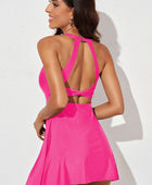 Halter Neck Open Back Swim Dress - Body By J'ne