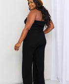 Halter Neck Wide Leg Jumpsuit with Pockets - Body By J'ne