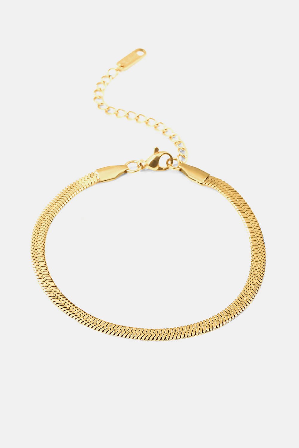 Herringbone Chain Stainless Steel Bracelet - Body By J'ne