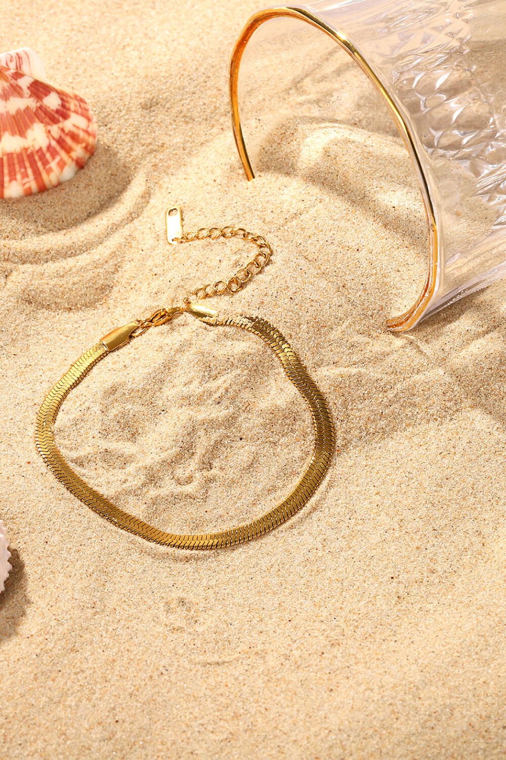 Herringbone Chain Stainless Steel Bracelet - Body By J'ne