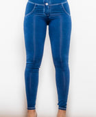 High Waist Skinny Buttoned Long Jeans - Body By J'ne
