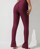 High Waist Slit Skinny Pants - Body By J'ne