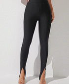 High Waist Slit Skinny Pants - Body By J'ne