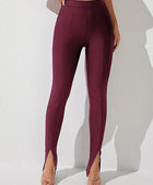 High Waist Slit Skinny Pants - Body By J'ne