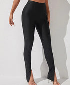 High Waist Slit Skinny Pants - Body By J'ne