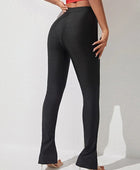 High Waist Slit Skinny Pants - Body By J'ne