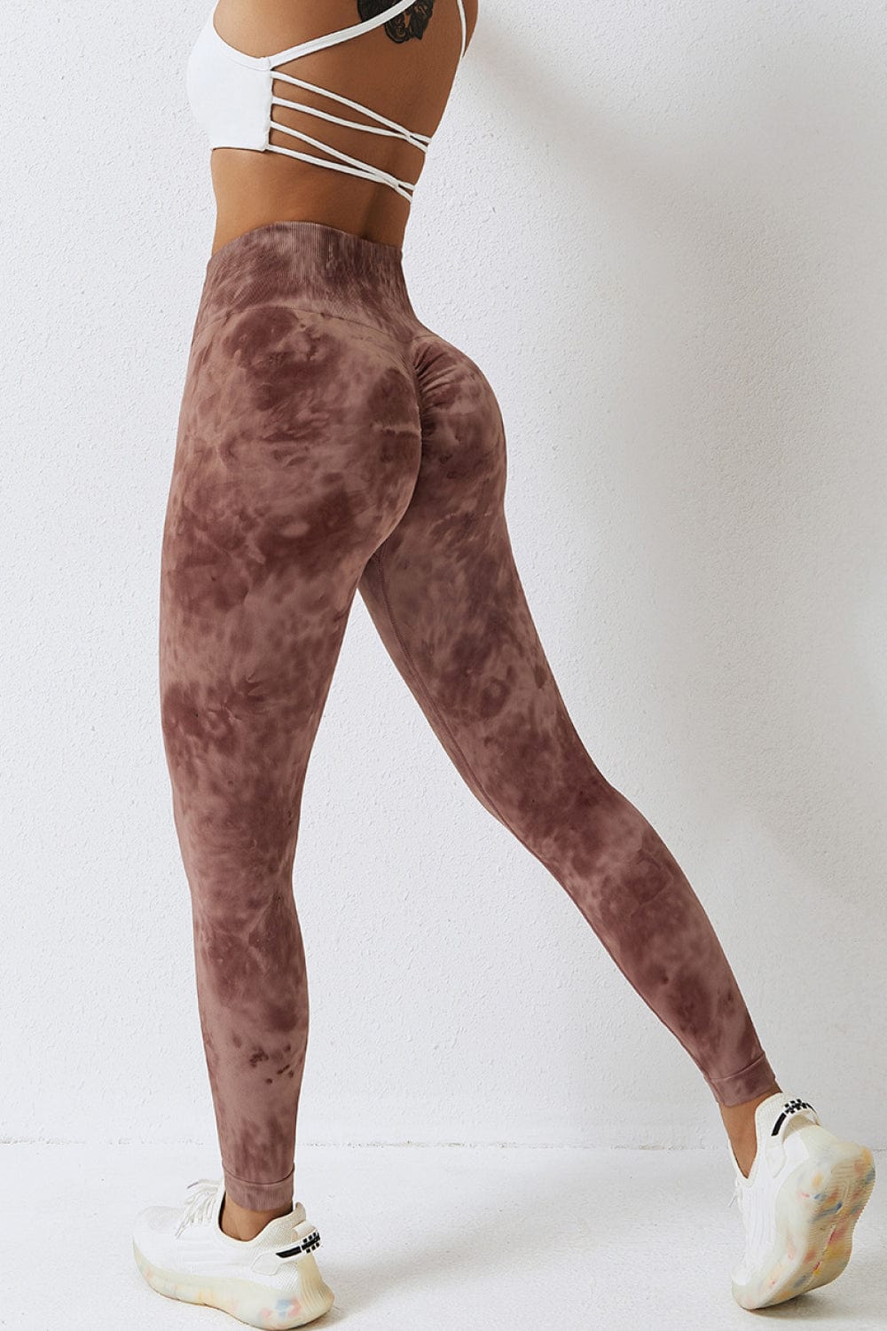 High Waist Tie-Dye Long Sports Pants - Body By J'ne