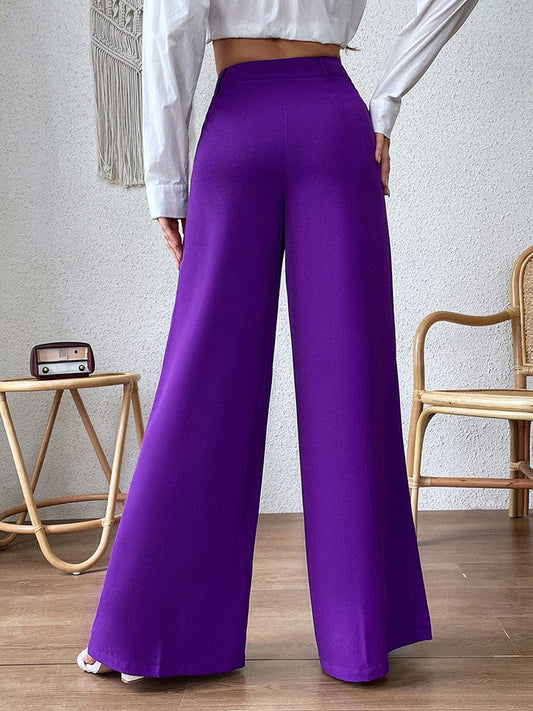 High Waist Wide Leg Pants - Body By J'ne