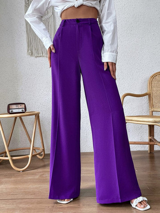 High Waist Wide Leg Pants - Body By J'ne