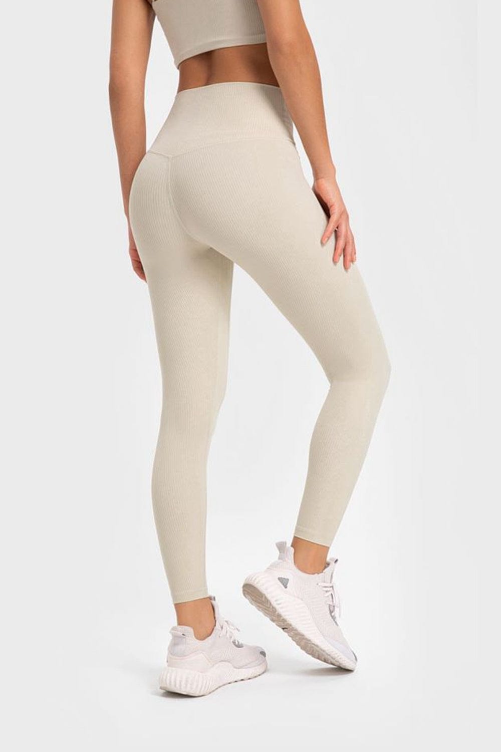 Highly Stretchy Wide Waistband Yoga Leggings - Body By J'ne