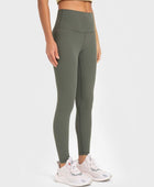 Highly Stretchy Wide Waistband Yoga Leggings - Body By J'ne